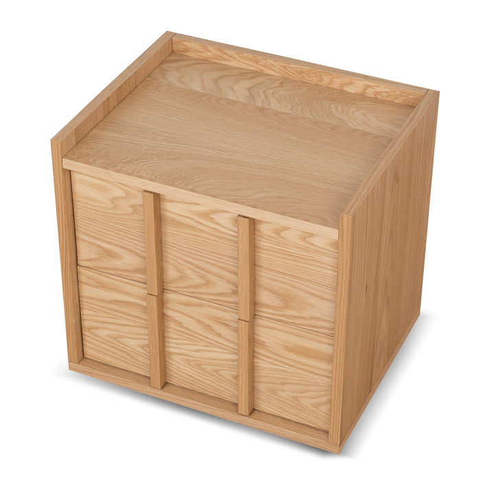 Kobus 50cm Bedside Table - Natural