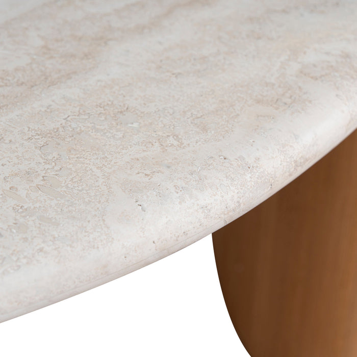 Marbela Nested Travertine Coffee Table - Natural