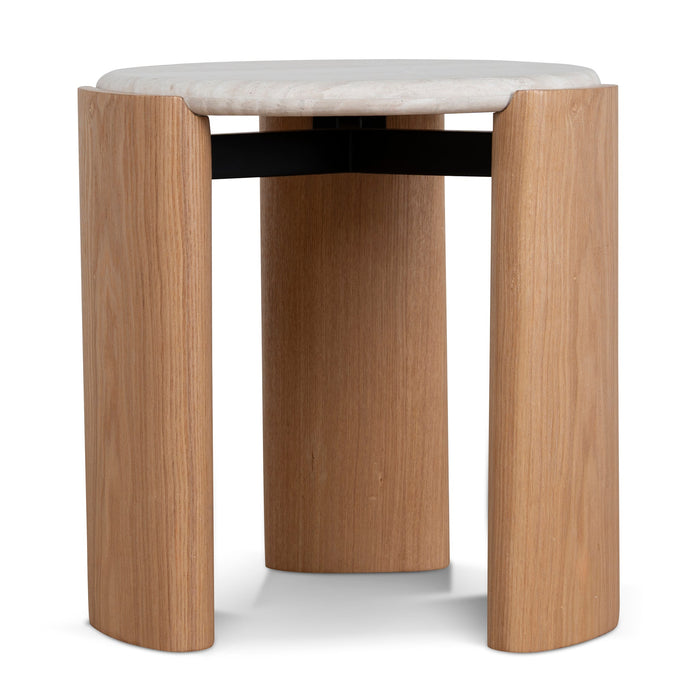 Marbela Nested Travertine Coffee Table - Natural