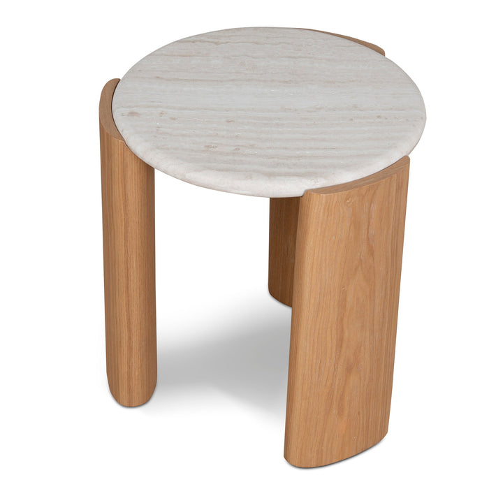 Marbela Nested Travertine Coffee Table - Natural