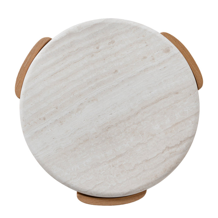 Marbela Nested Travertine Coffee Table - Natural