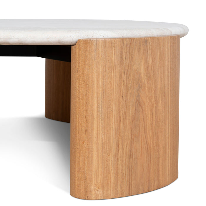 Marbela Nested Travertine Coffee Table - Natural