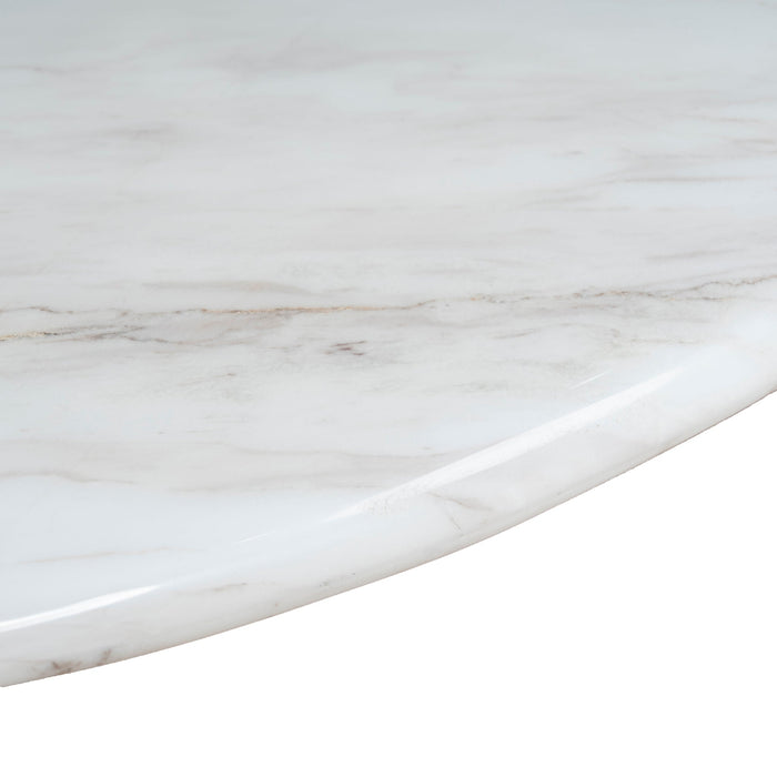 Marbela Nested Carrara Marble Coffee Table - Natural