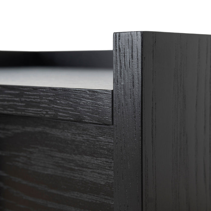Kobus 50cm Bedside Table - Black