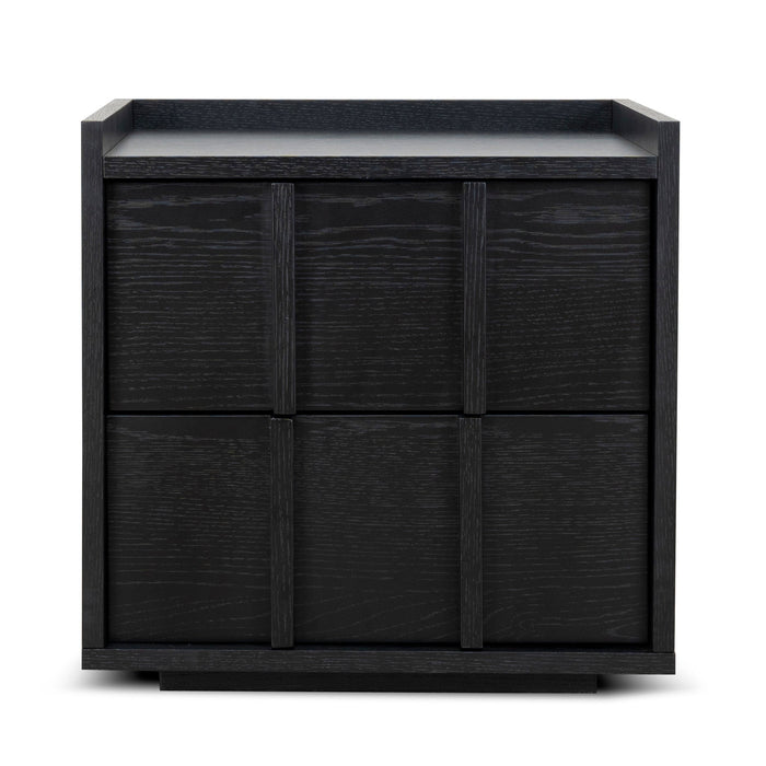 Kobus 50cm Bedside Table - Black