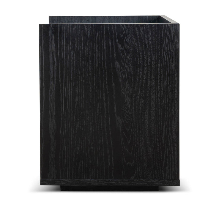 Kobus 50cm Bedside Table - Black