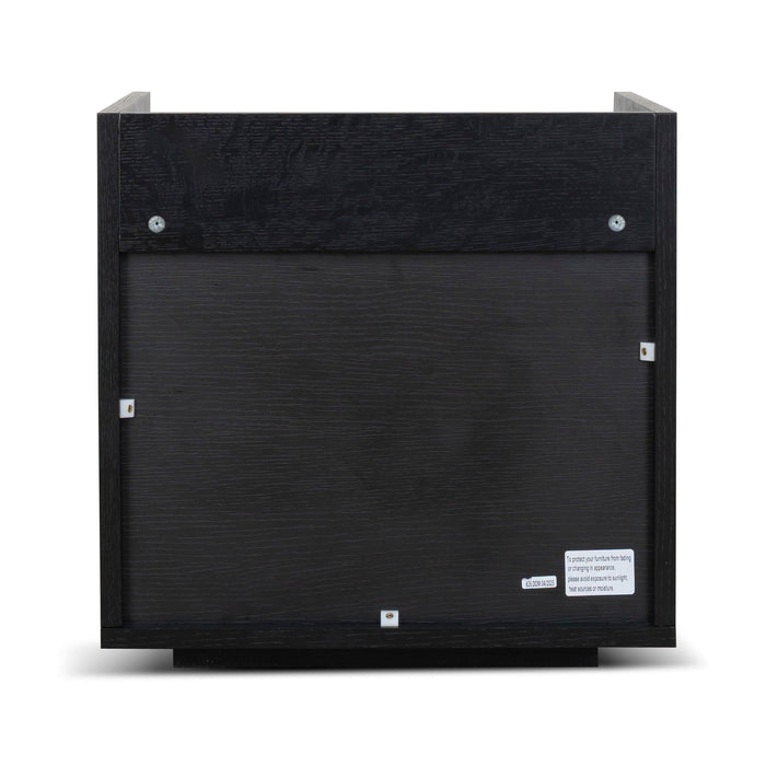Kobus 50cm Bedside Table - Black