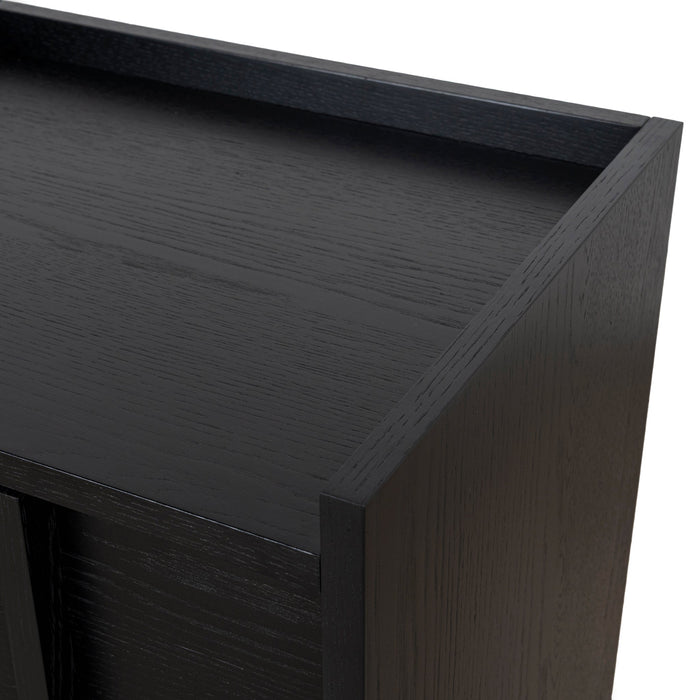 Kobus 50cm Bedside Table - Black