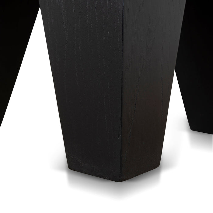 Velour 27cm Square Side Table - Full Black