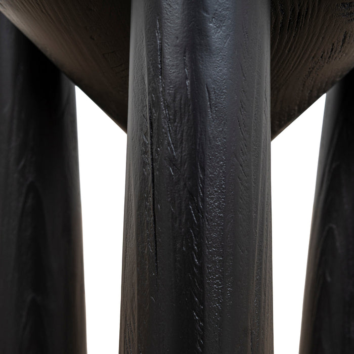 45cm Round Side Table - Full Black