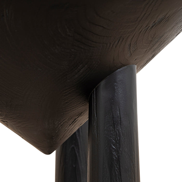 45cm Round Side Table - Full Black