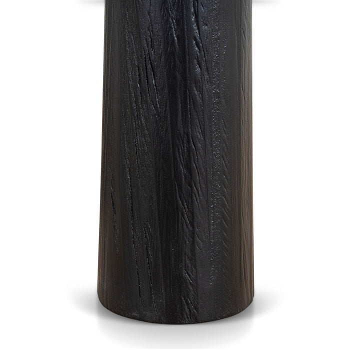 45cm Round Side Table - Full Black