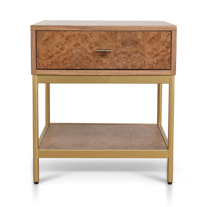 Evermore 50cm Square Bedside Table - Natural