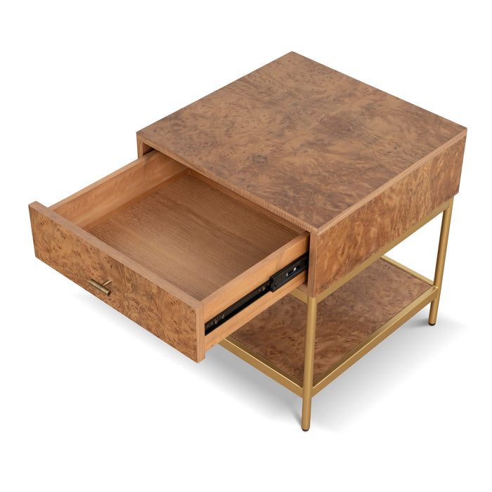 Evermore 50cm Square Bedside Table - Natural