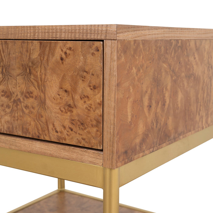 Evermore 50cm Square Bedside Table - Natural