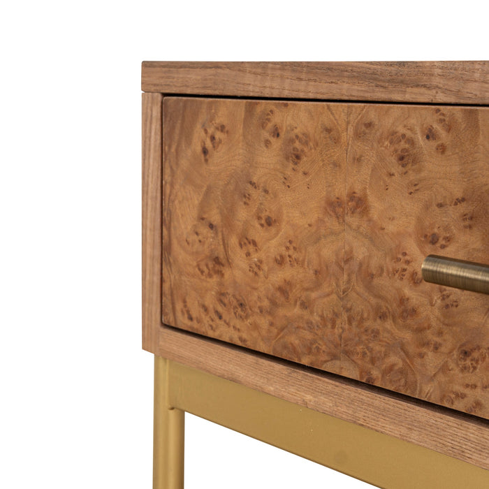 Evermore 50cm Square Bedside Table - Natural