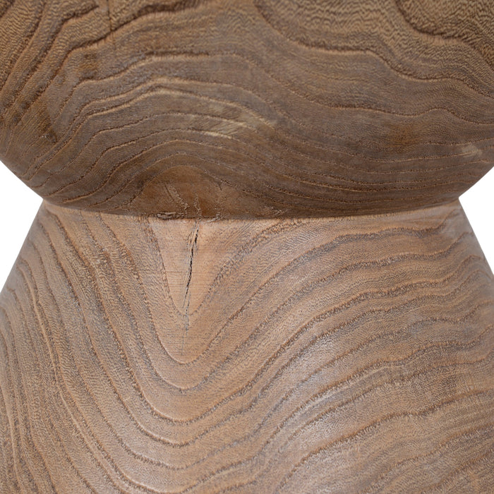 Roslain 40cm Round Side Table - Natural