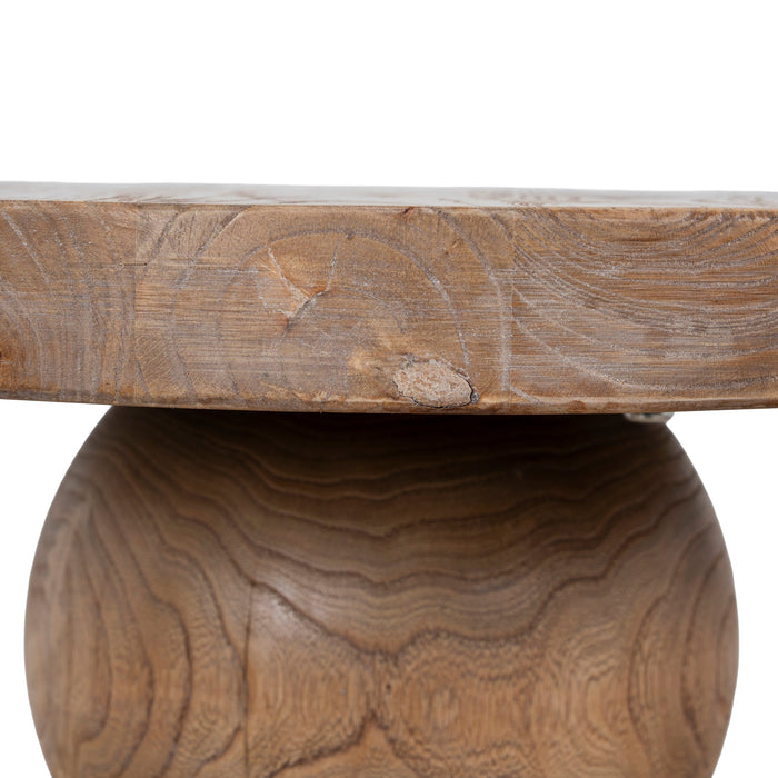 Roslain 40cm Round Side Table - Natural