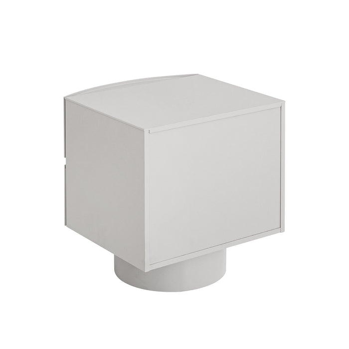 Dorit Bedside Table - Warm Grey