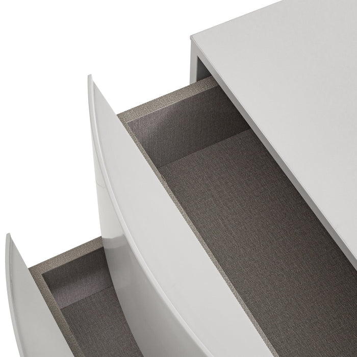 Dorit Bedside Table - Warm Grey