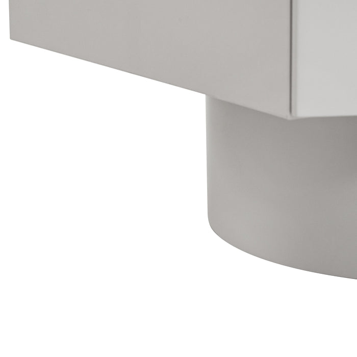 Dorit Bedside Table - Warm Grey