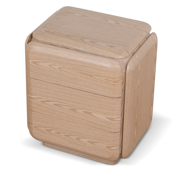 Sorella 51cm Bedside Table - Natural