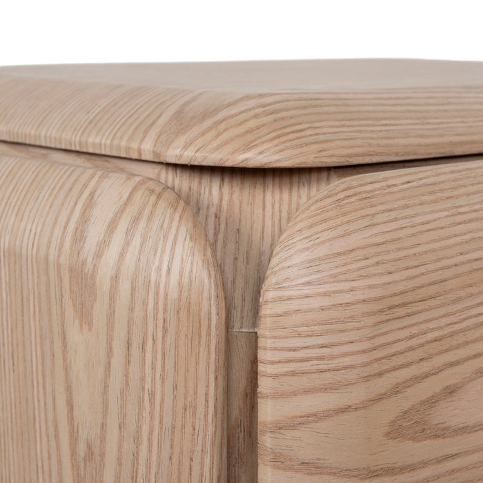 Sorella 51cm Bedside Table - Natural