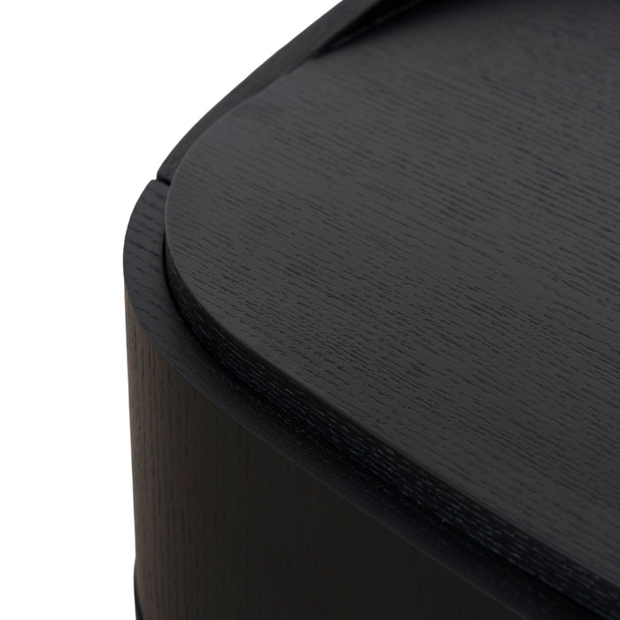 Cube Bedside Table - Full Black