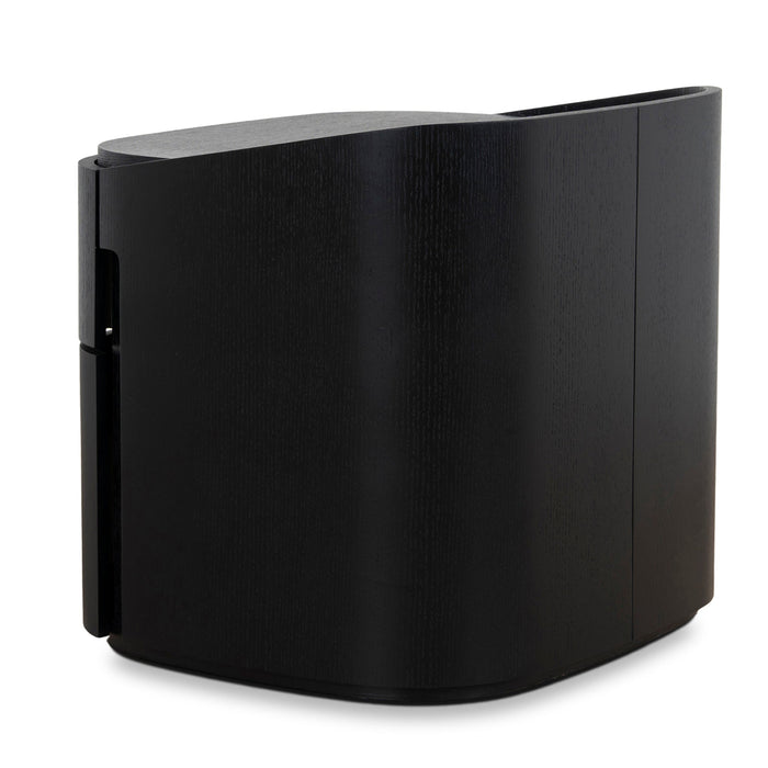 Cube Bedside Table - Full Black