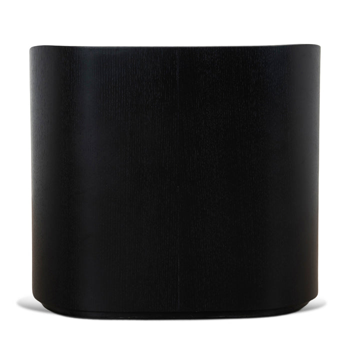 Cube Bedside Table - Full Black