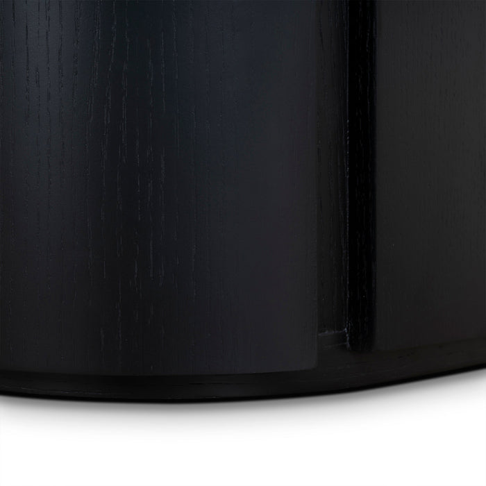 Cube Bedside Table - Full Black
