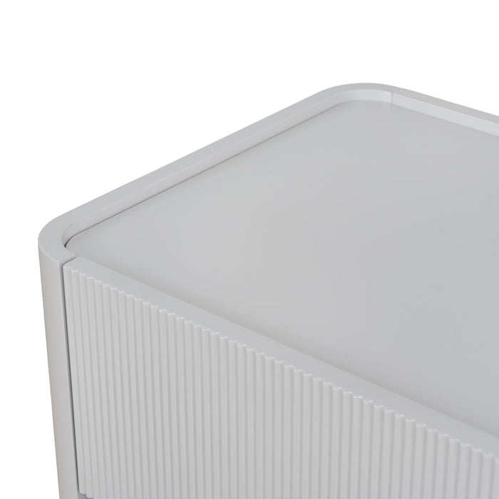 Nuvira Bedside Table - Warm Grey