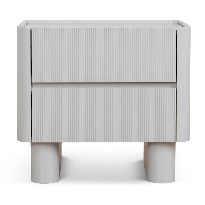 Nuvira Bedside Table - Warm Grey