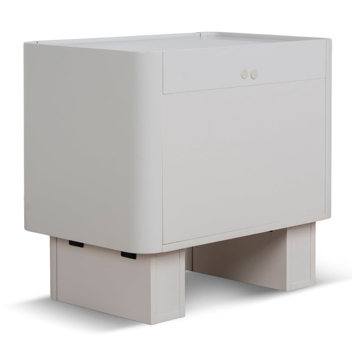 Nuvira Bedside Table - Warm Grey
