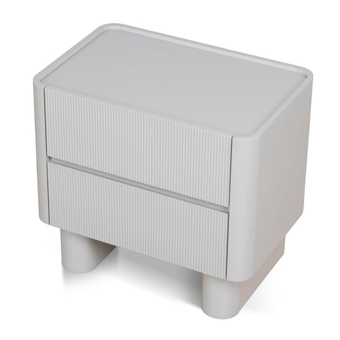 Nuvira Bedside Table - Warm Grey