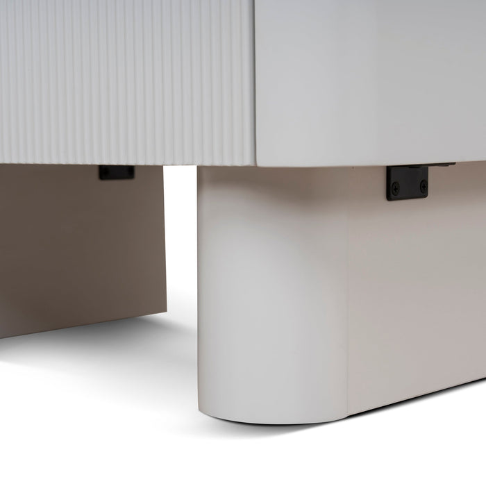 Nuvira Bedside Table - Warm Grey