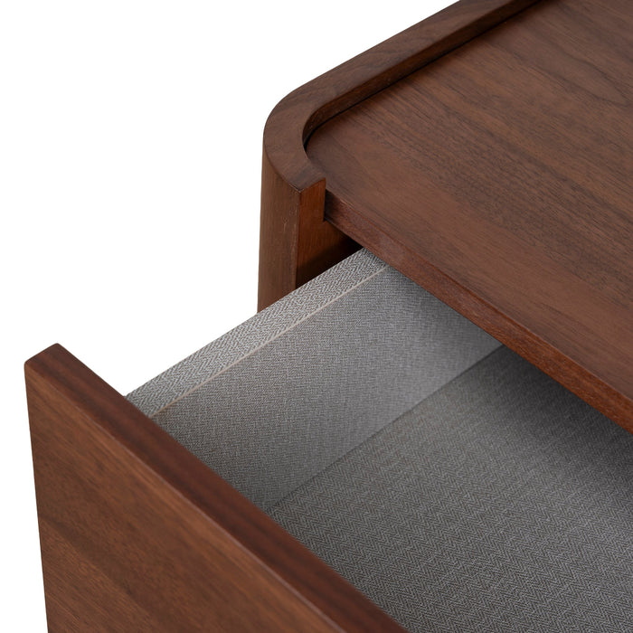 Rilano Bedside Table - Walnut