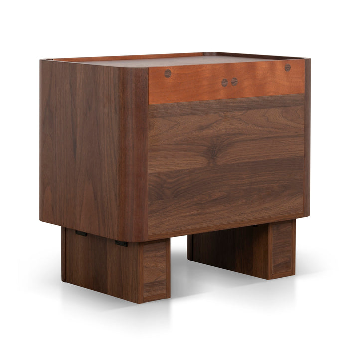 Rilano Bedside Table - Walnut