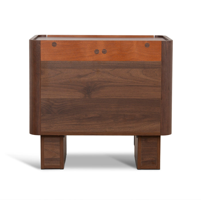 Rilano Bedside Table - Walnut