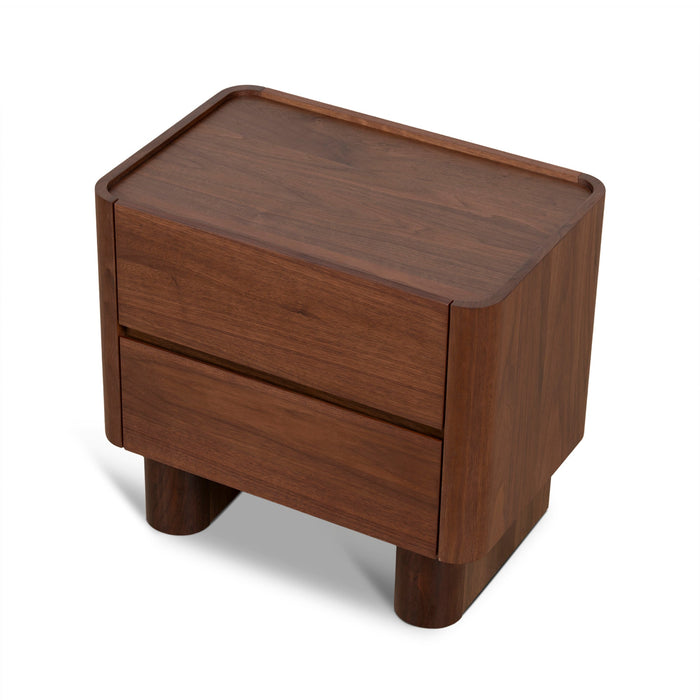 Rilano Bedside Table - Walnut