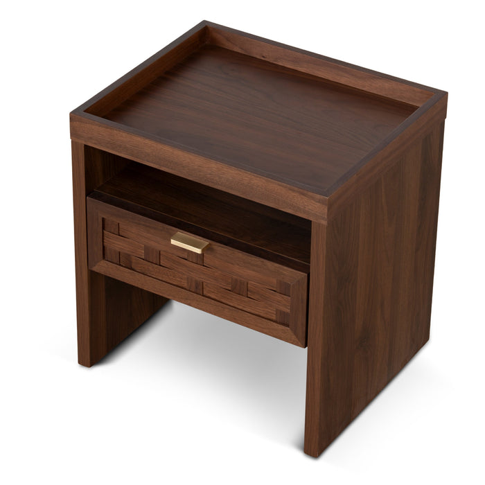 Kavelo Bedside Table - Walnut
