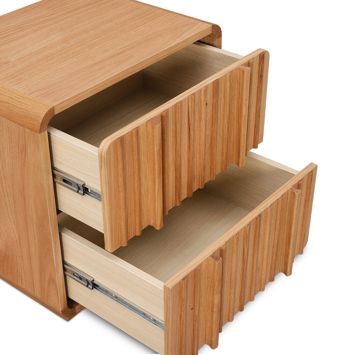 Elviano Bedside Table - Natural
