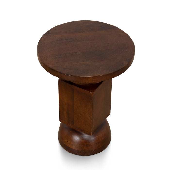 Calvado 35cm Side Table - Walnut