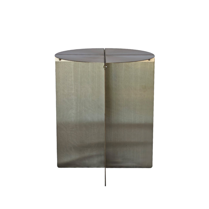 Cintara 38cm Round Side Table - Stainless Steel