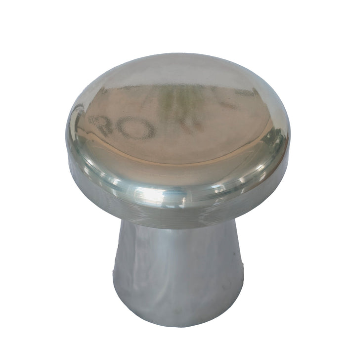 Zavro 40cm Round Side Table - Powder Silver