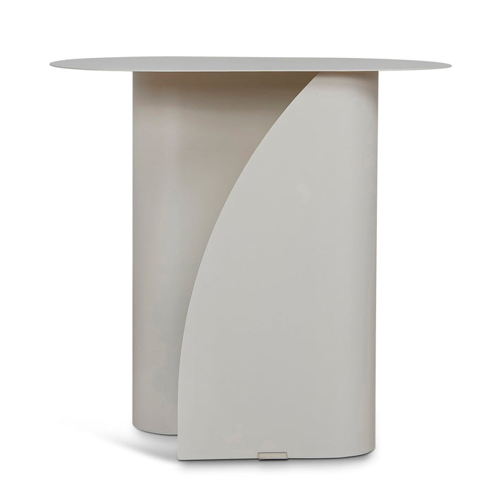 Vetra 50cm Side Table - Ivory White