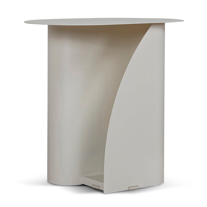 Vetra 50cm Side Table - Ivory White
