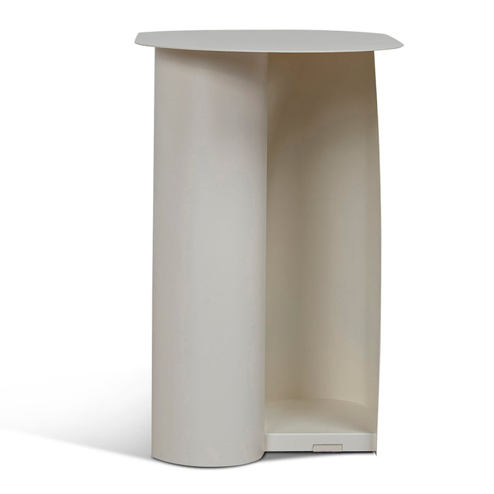 Vetra 50cm Side Table - Ivory White