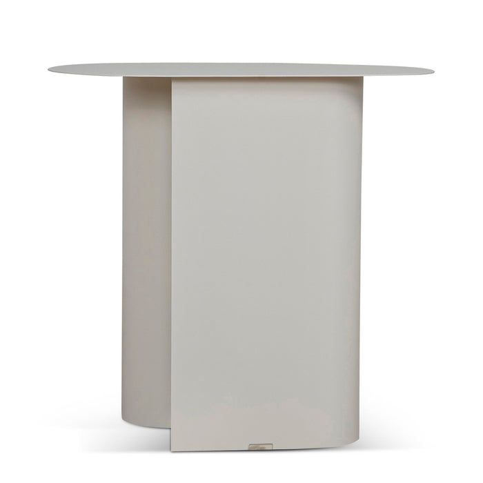 Vetra 50cm Side Table - Ivory White