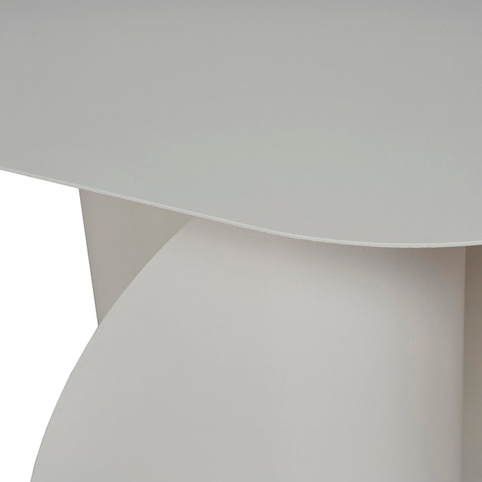 Vetra 50cm Side Table - Ivory White